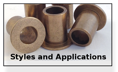 Sintered bronze bearings styles and application